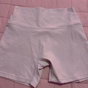 SHEIN White Bike Shorts Comfortable Elastic Waist